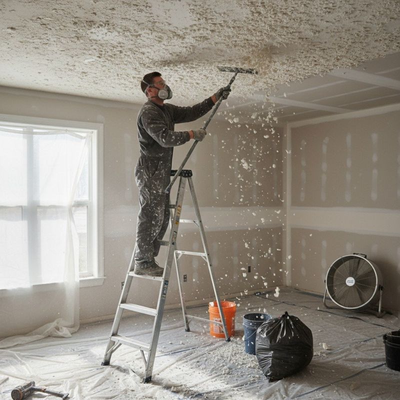 Ceiling Texture Removal detail